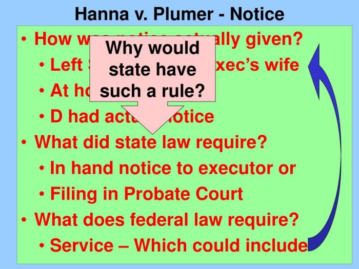 Hanna v plumer case brief