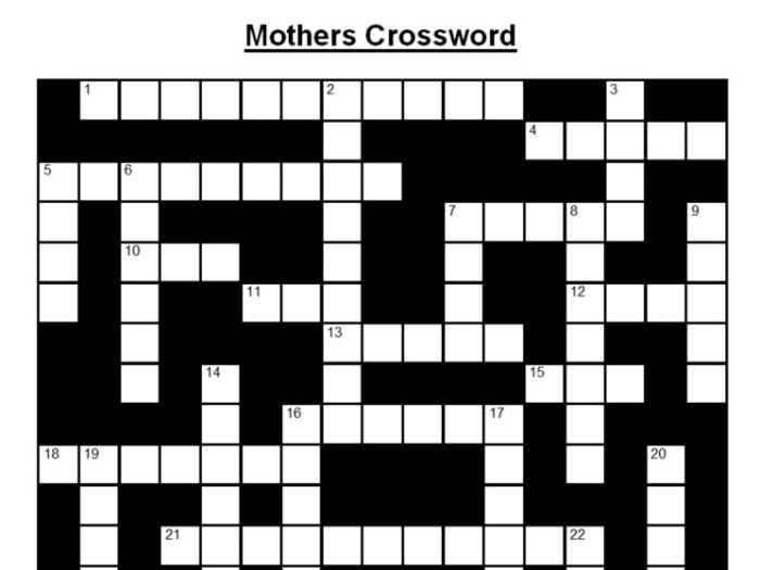 Mater mother of god crossword