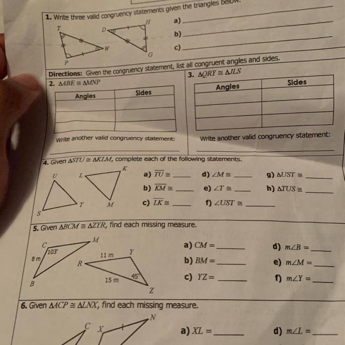 Quiz 4-1 classifying and solving for sides/angles in triangles answers